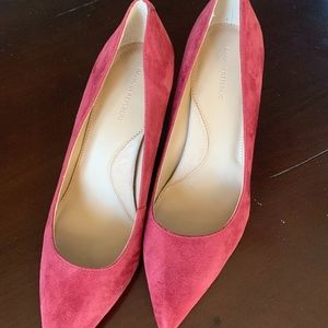 Banana Republic shoes size 9 1/2 raspberry red
